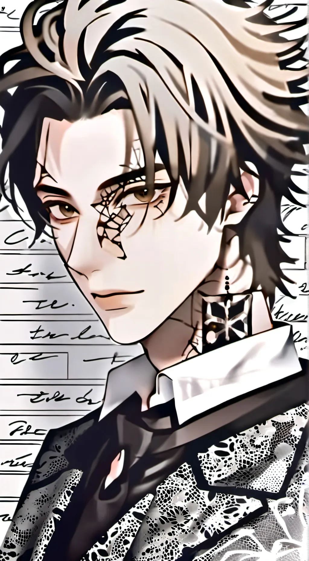 ai character: Damien Ackerman  background