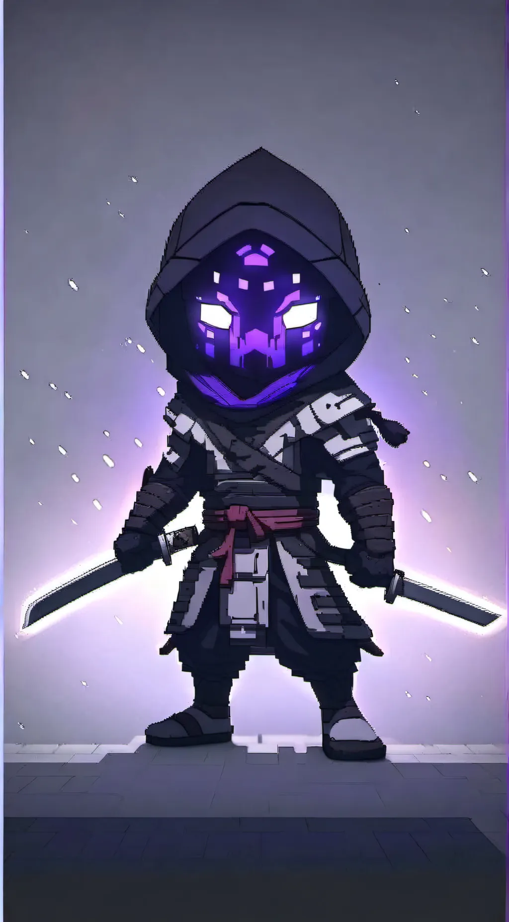 ai character: shadow background