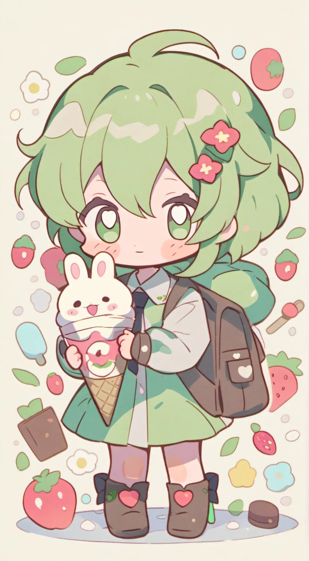 ai character: Girls sleepover dw background