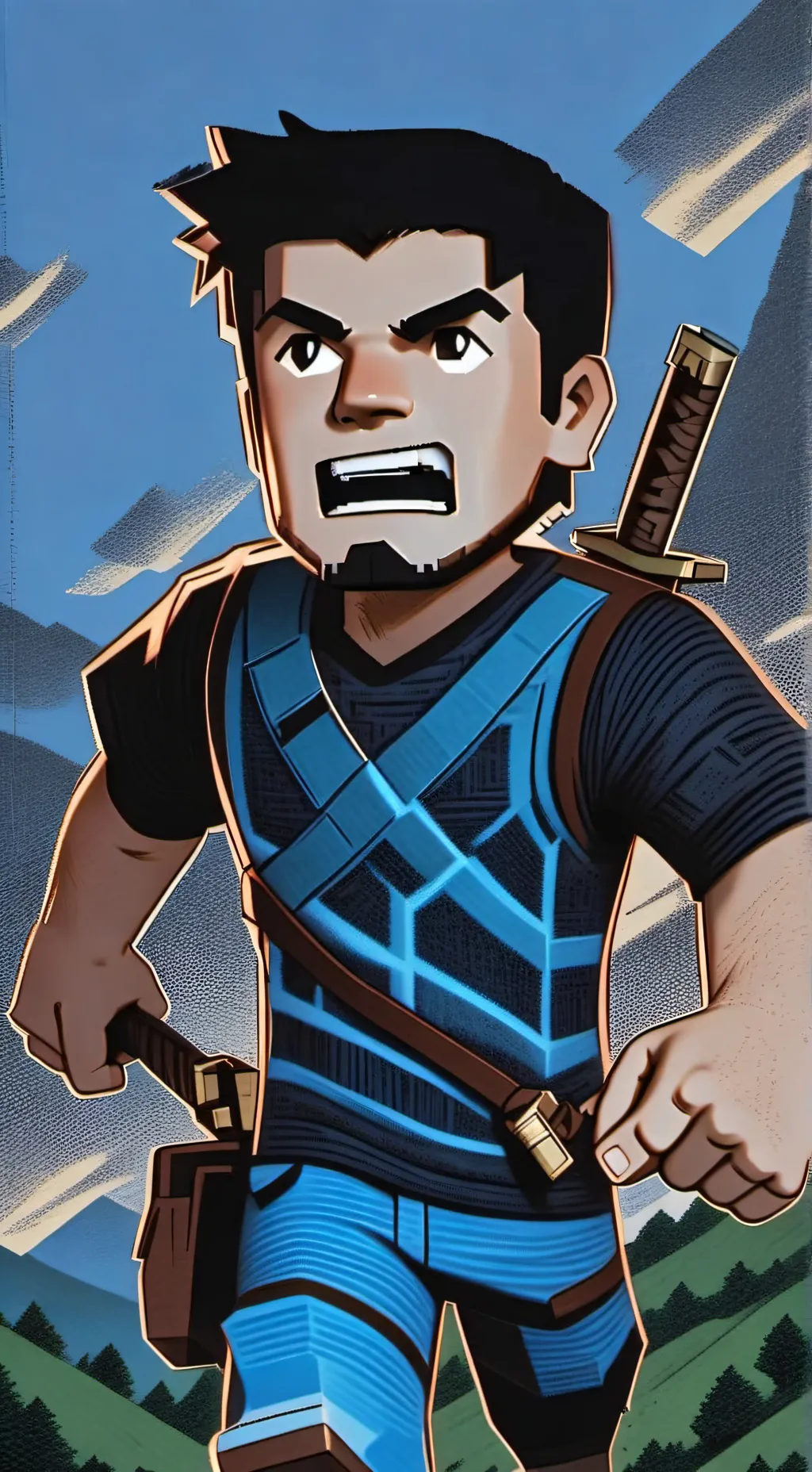 ai character: steve background