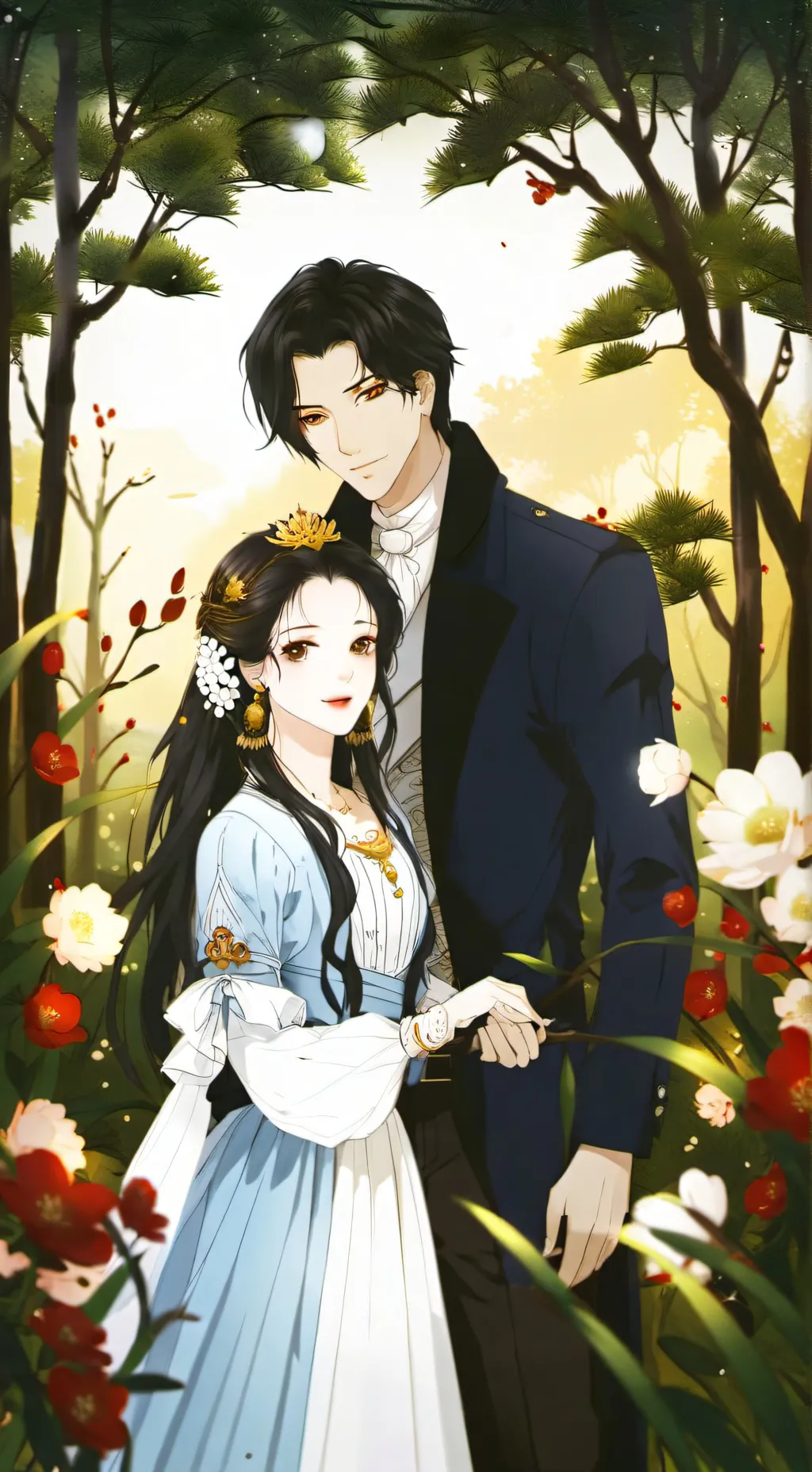 ai character: James and William  background