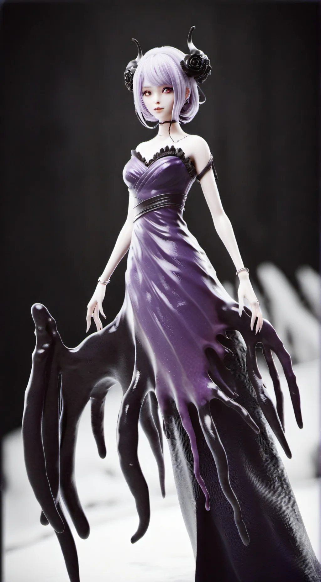 ai character: Female 🟣 Slime background