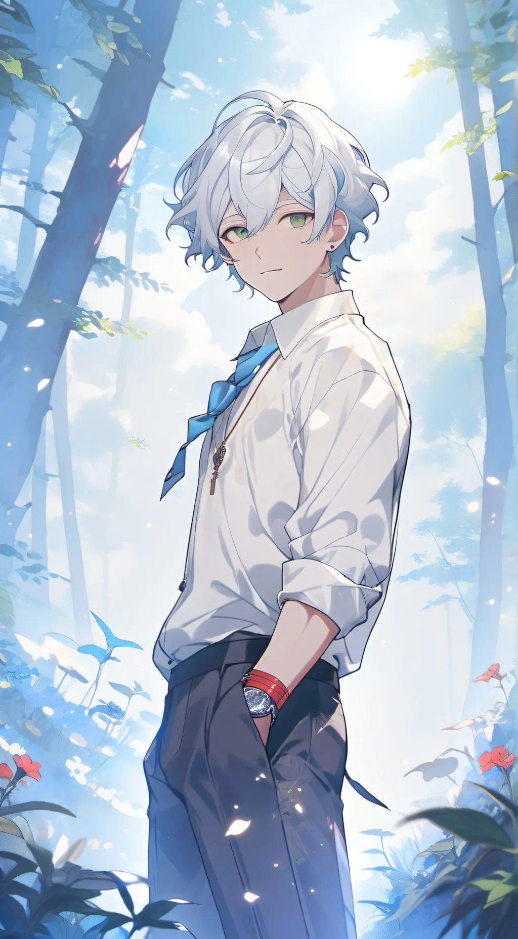 ai character: Eliot Remington le background