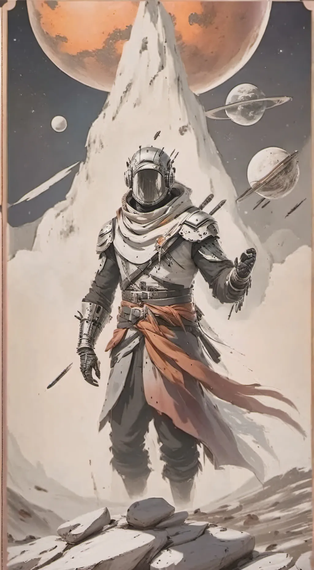 ai character: Pavlova cookie background