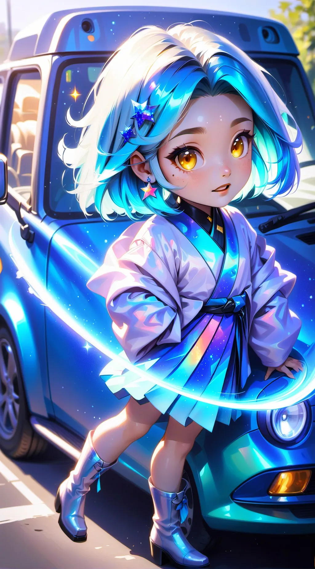 ai character: truck-chan background