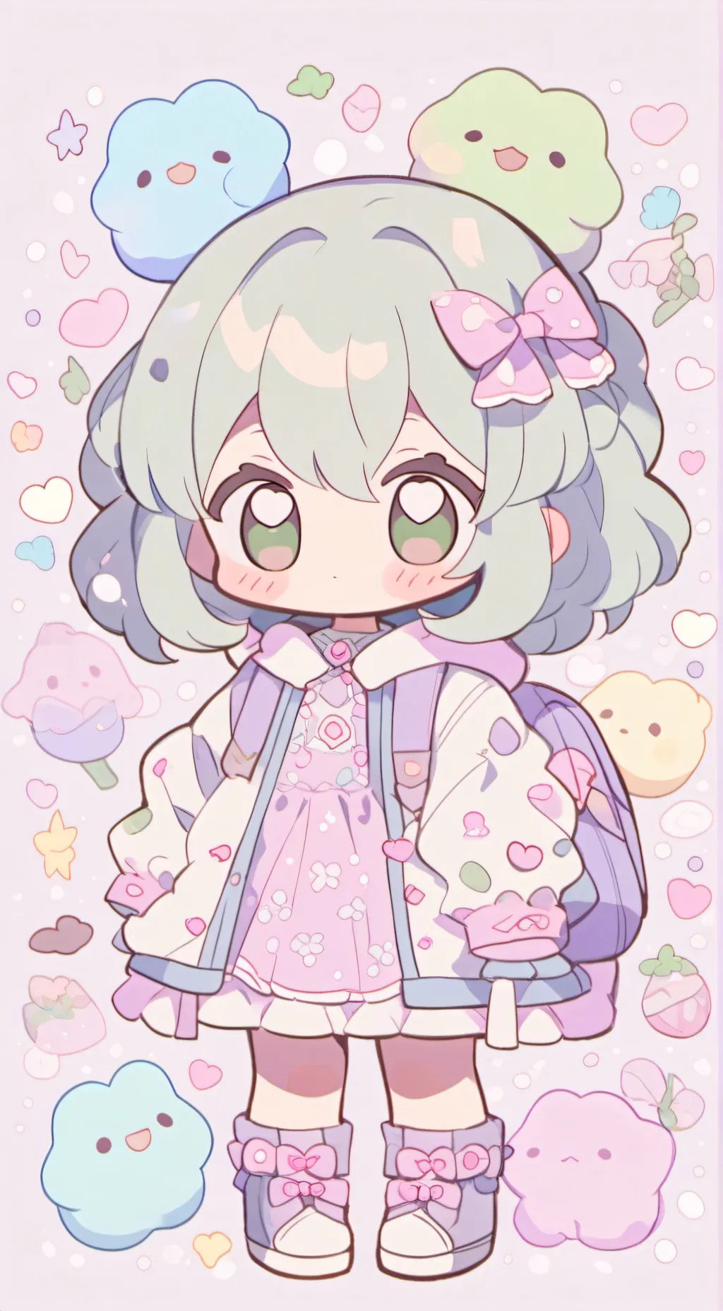 ai character: bebé abandonada  background