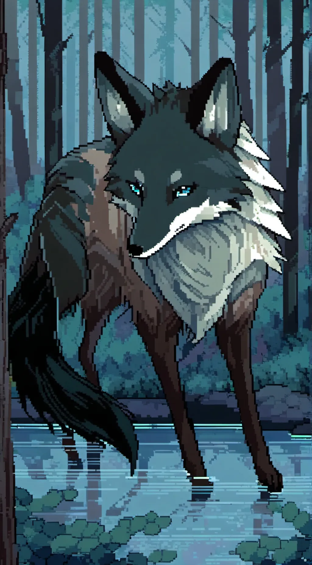 ai character: Muzan  background