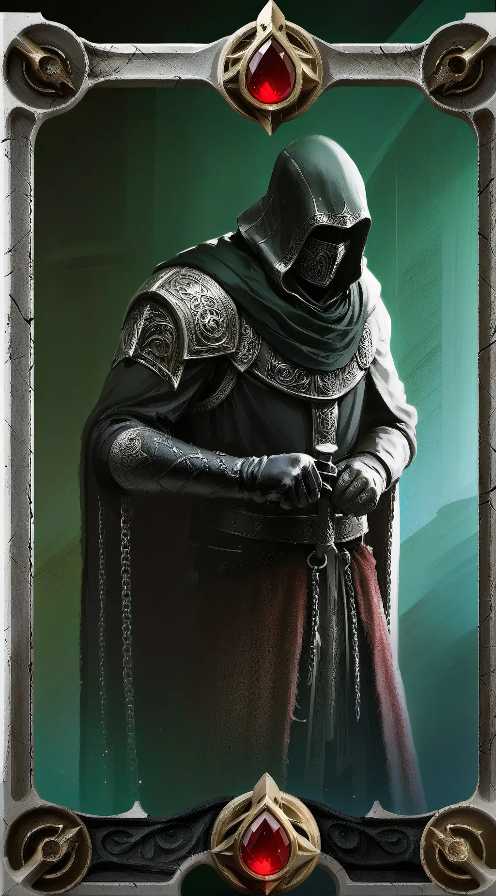 ai character: dark evil knight background