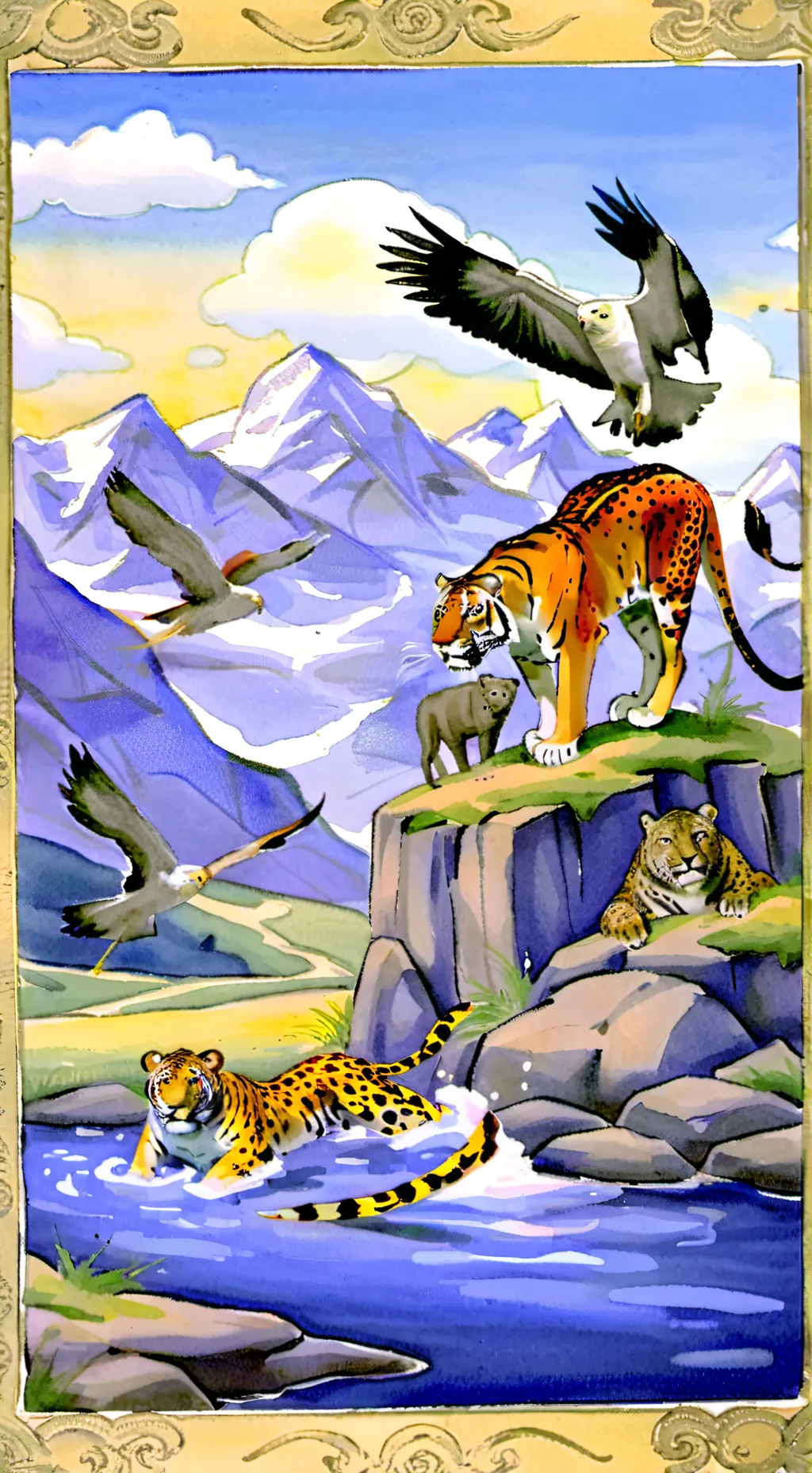 ai character: Lion guard background