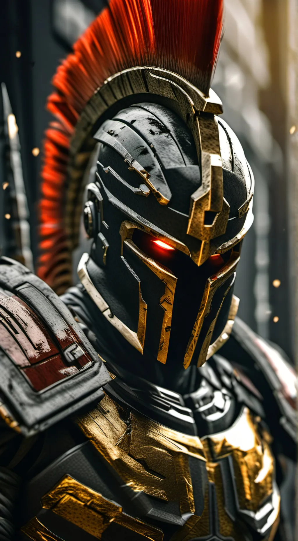 ai character: Cyber Spartan background