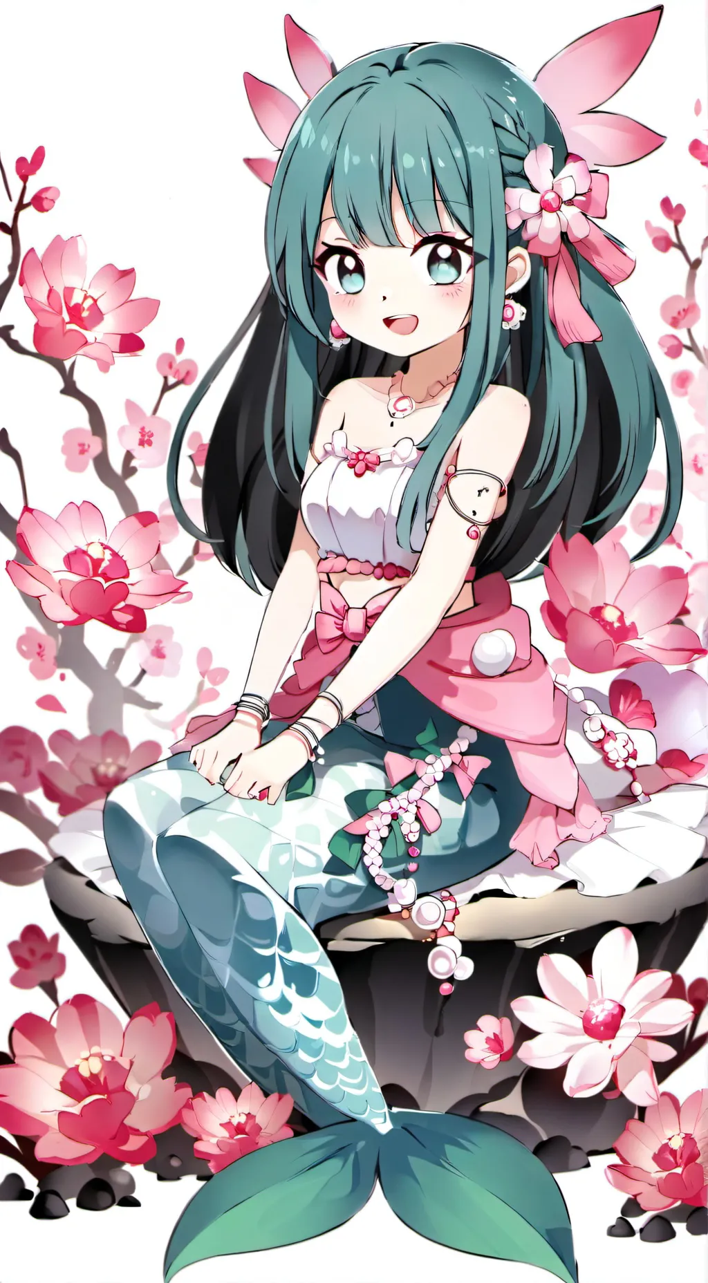 ai character: Emerald background