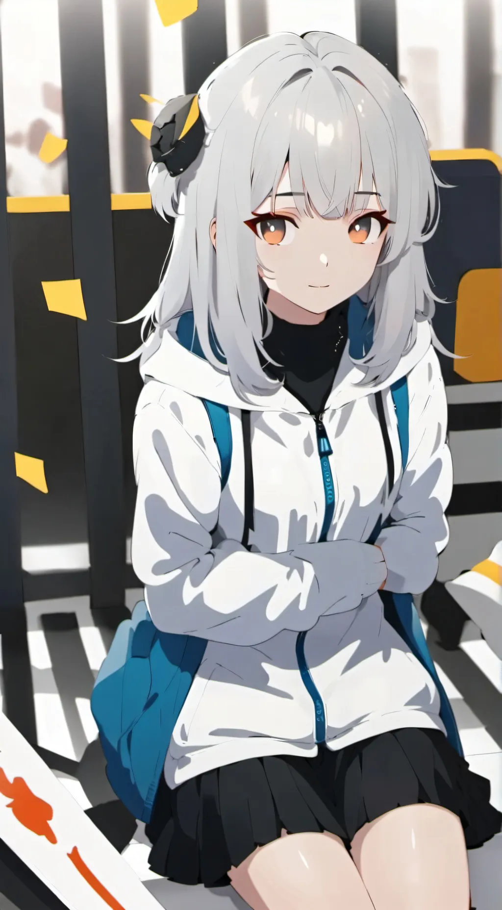 ai character: •Gloria dushain• background