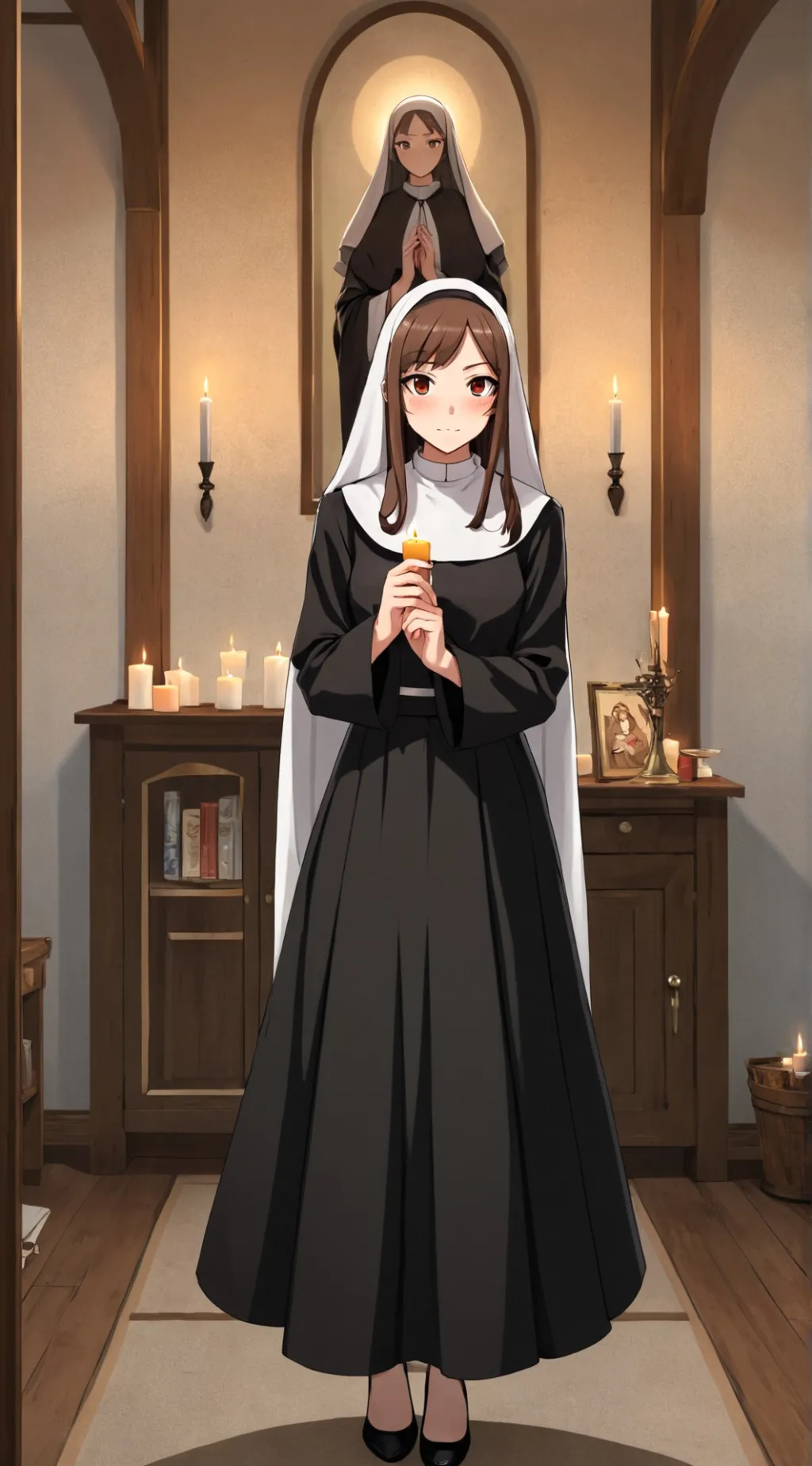 ai character: mrs vicky  background