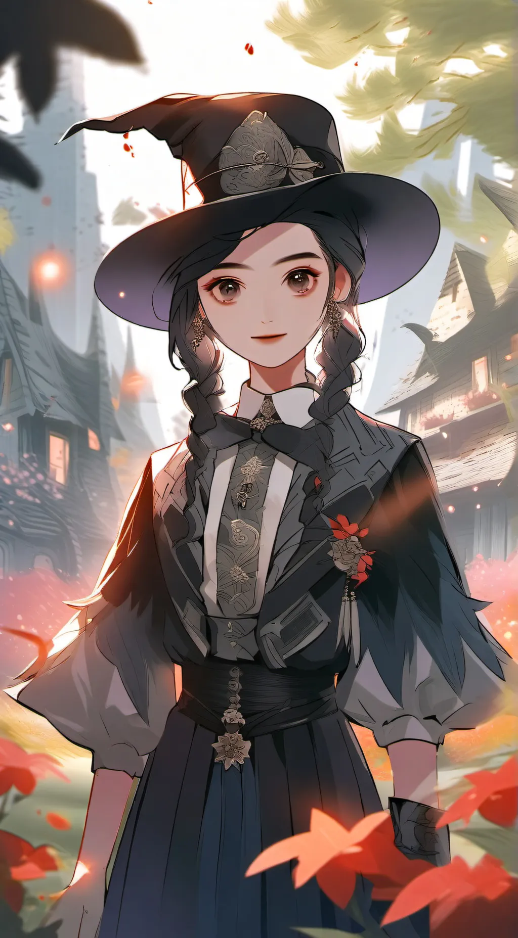 ai character: Addams m. background