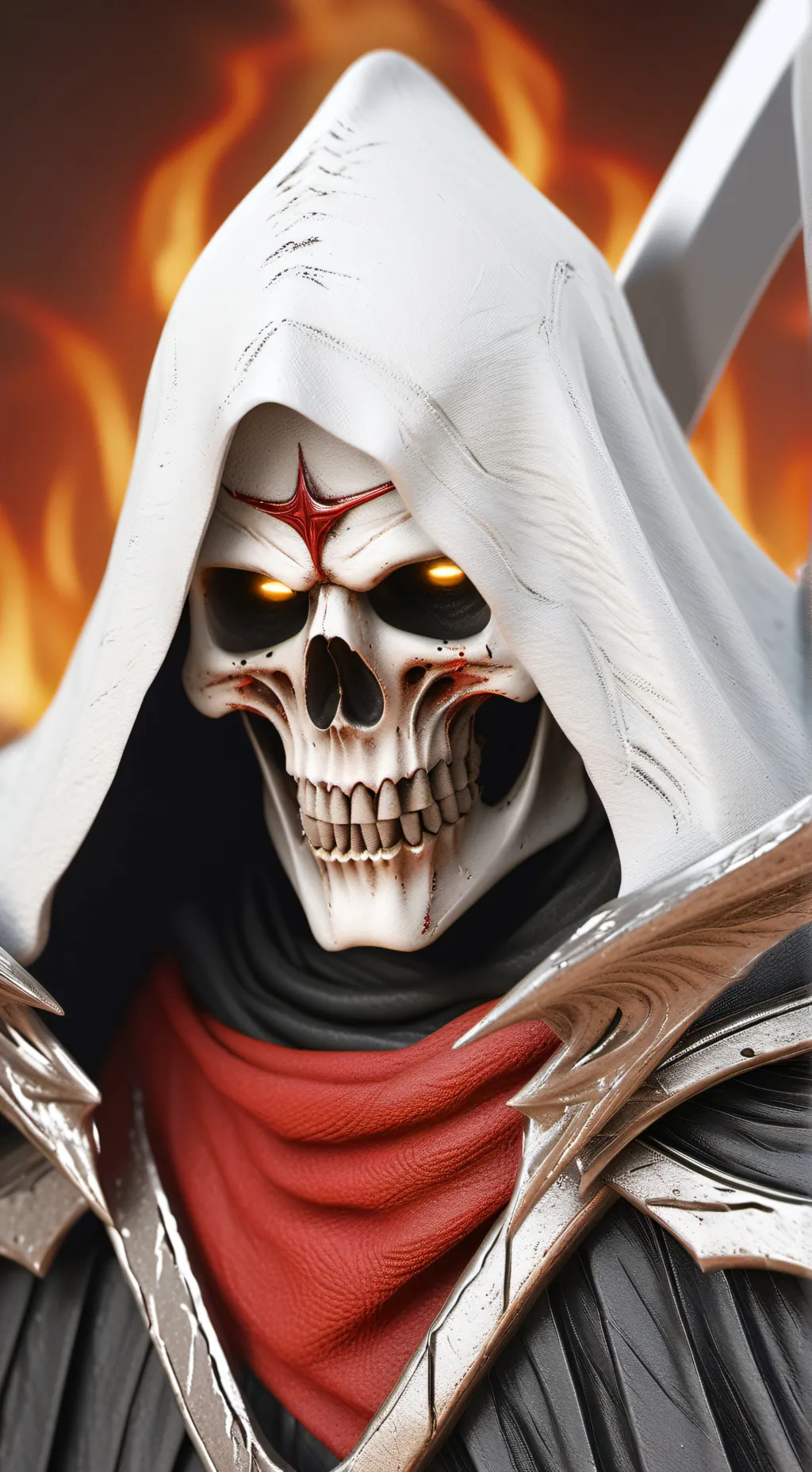 ai character: You grim reaper background