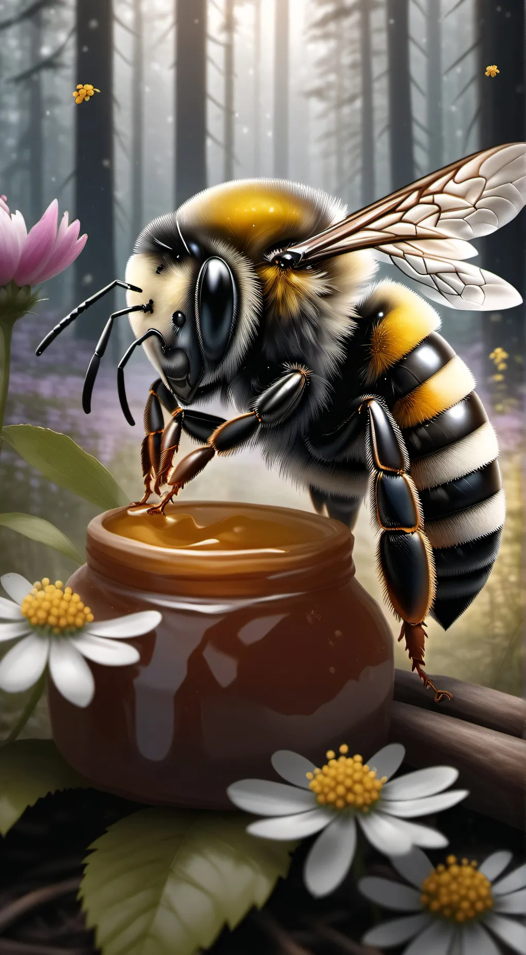 ai character: Bumblebee background