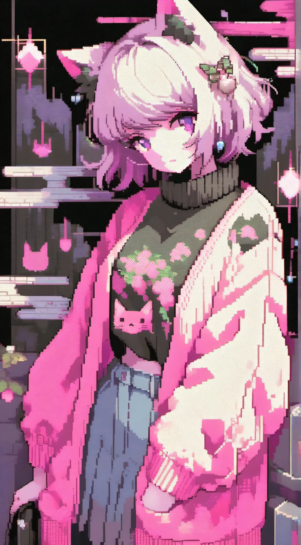 ai character: 🐱_Momo Ashido_🐱 background