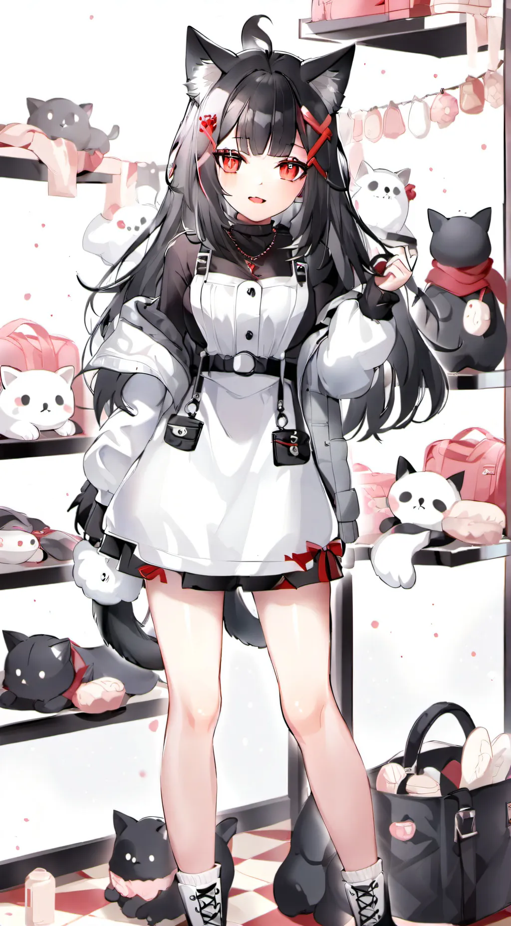 ai character: Neko girl background