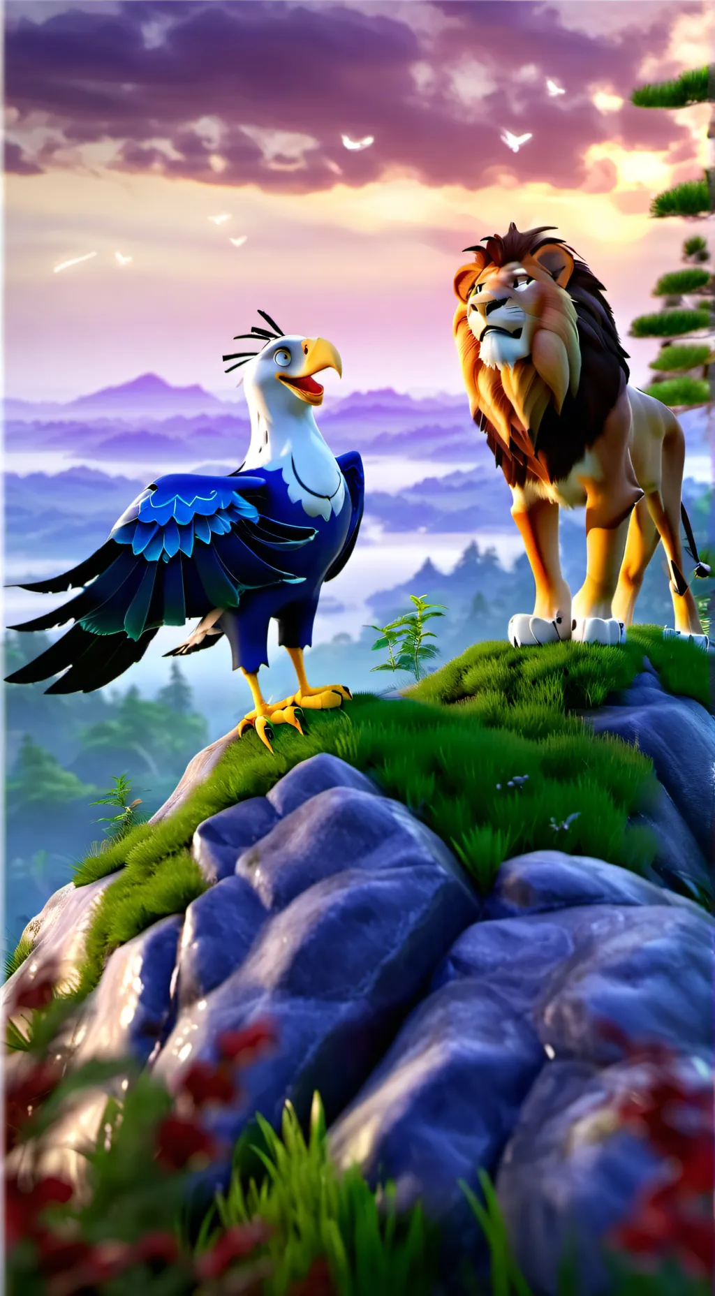 ai character: Wild Animal background