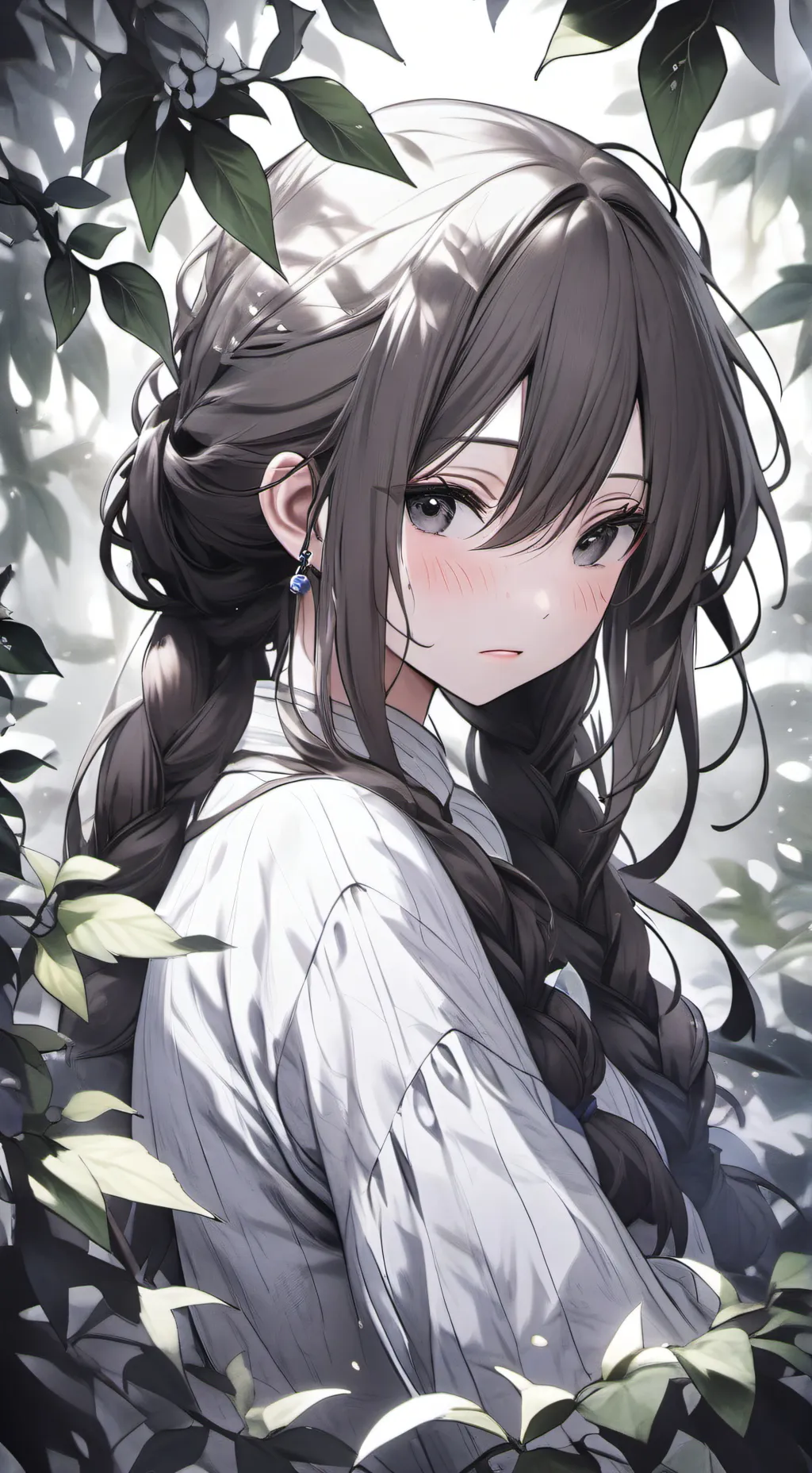 ai character: the living garden background