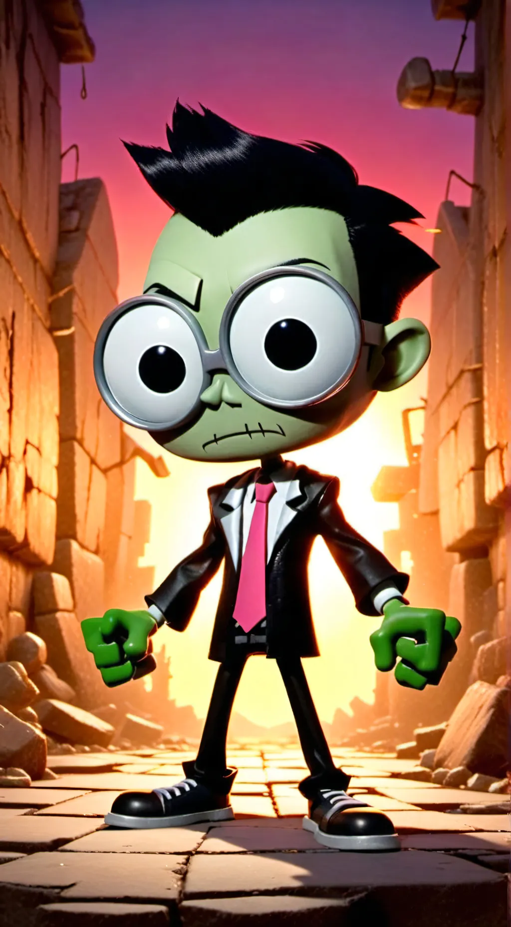ai character: Invader Zim background