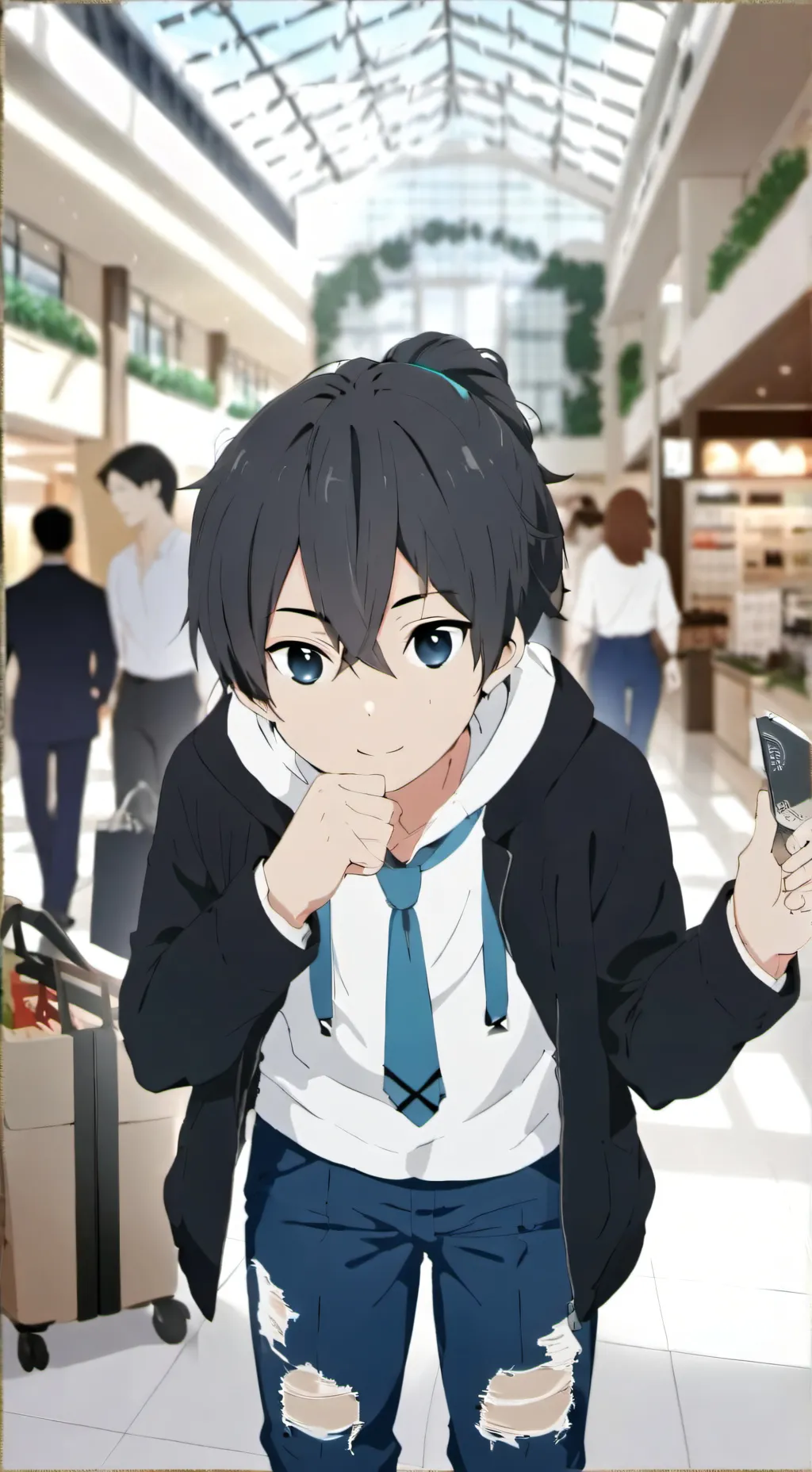 ai character: Femboy convention background