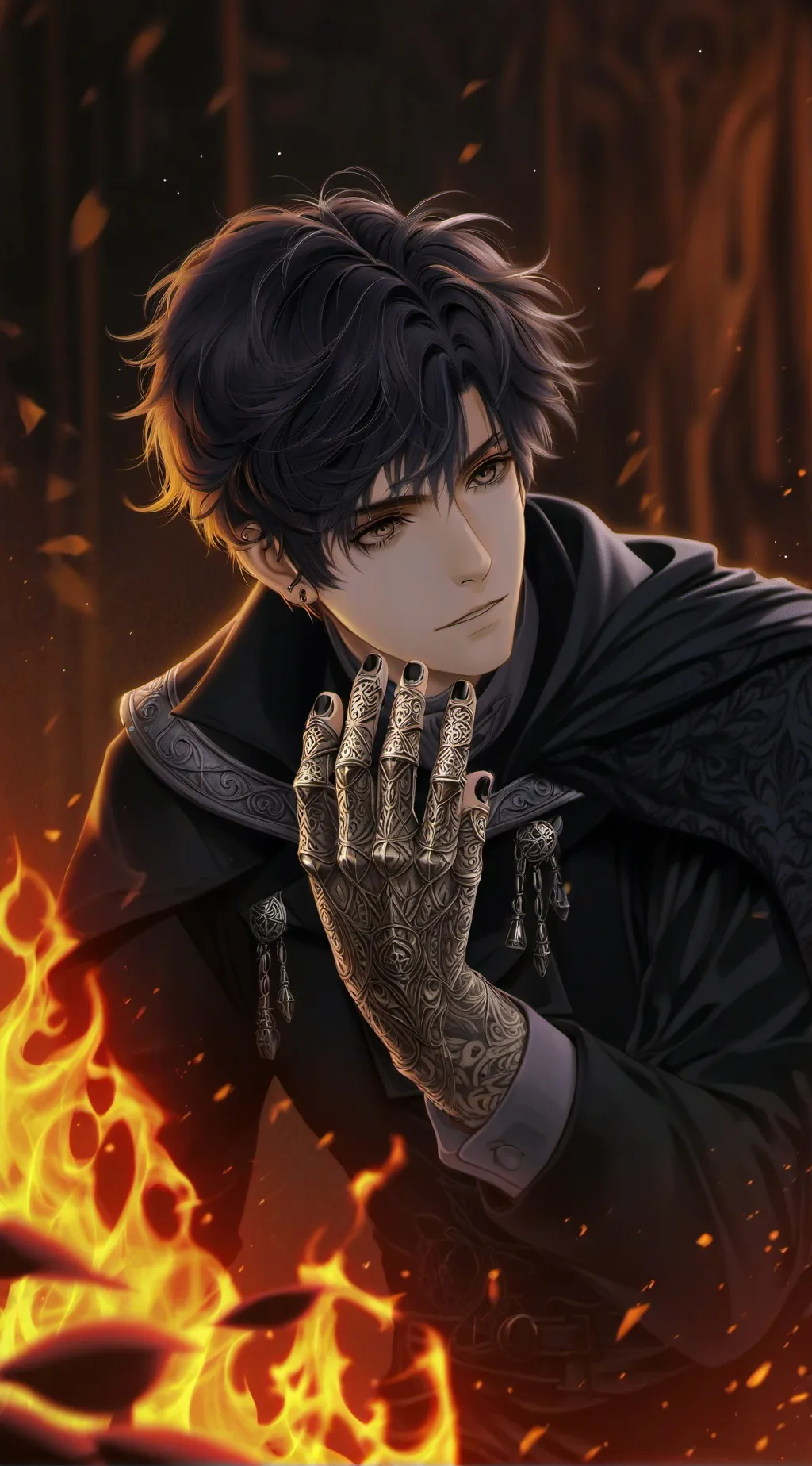 ai character: your boy again  background