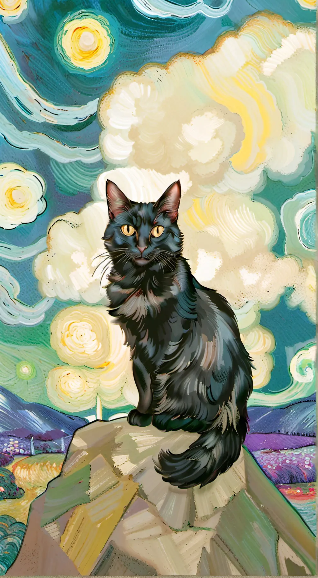 ai character: my cat that died  background