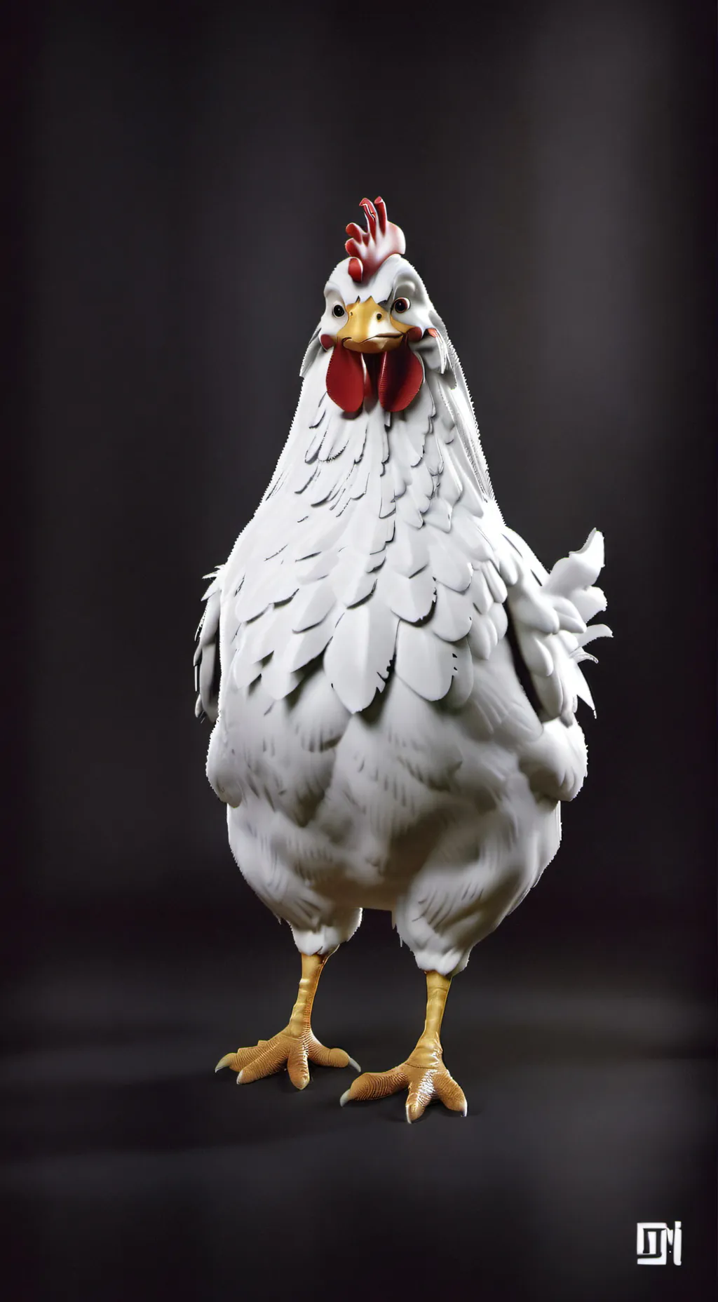ai character: chicken background