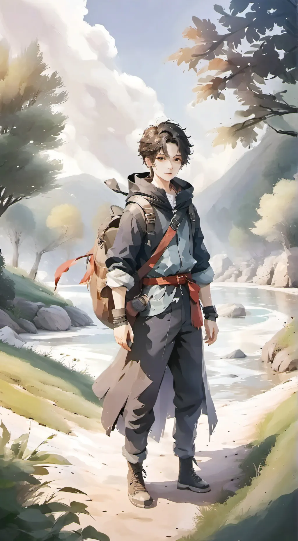 ai character: Mike♥️ background