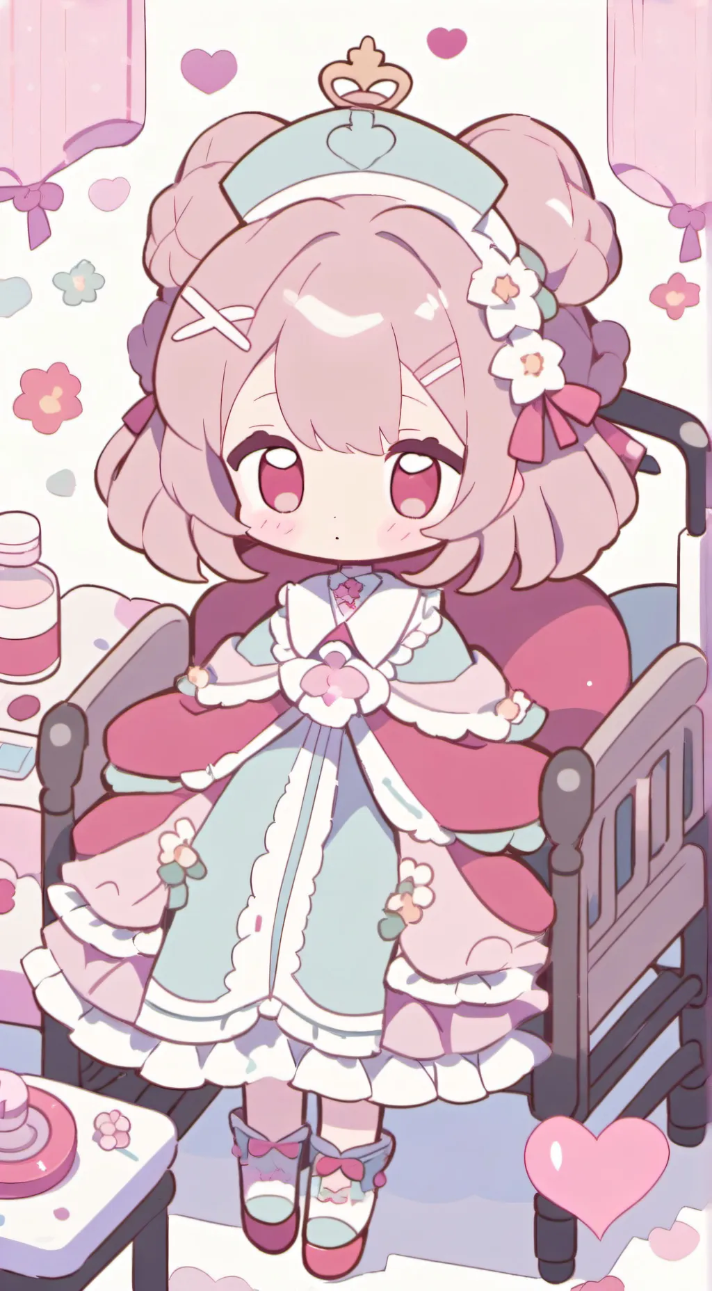 ai character: hashira hospital background