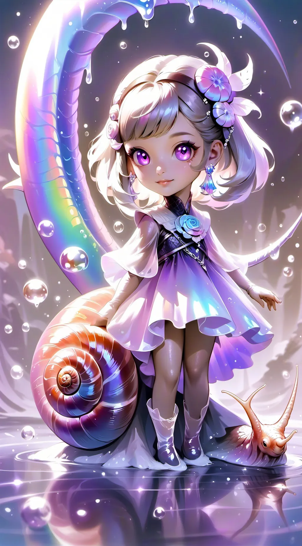 ai character: Snail girl tf tg background