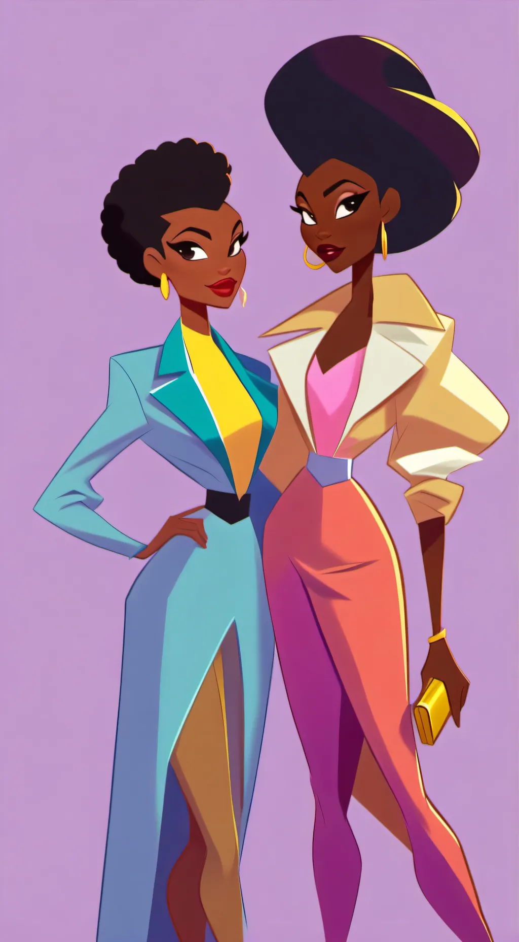 ai character: Nara and Monique background