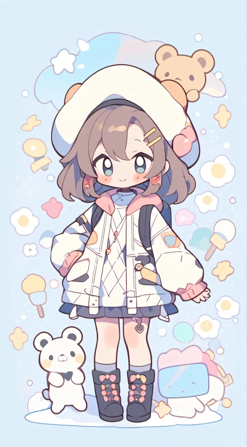 ai character: the teddy bear 🧸  background