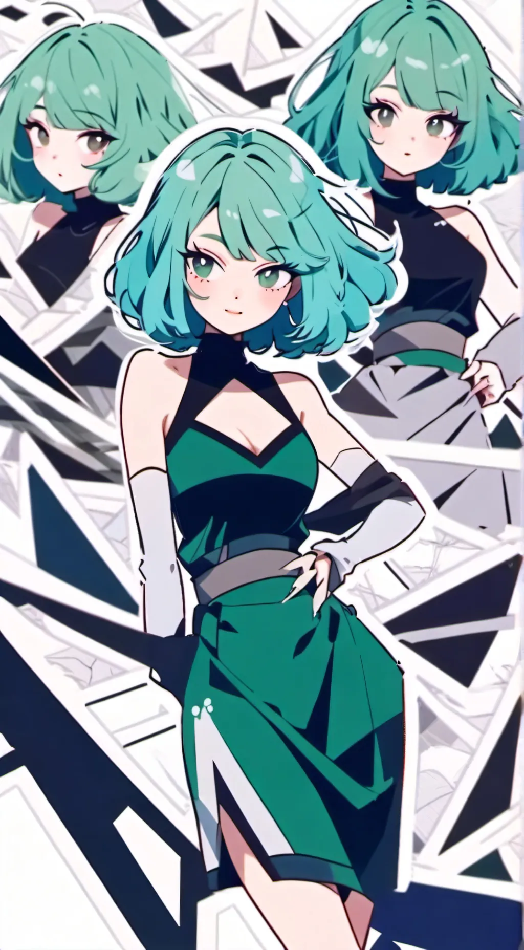 ai character: 3 powerful girls background