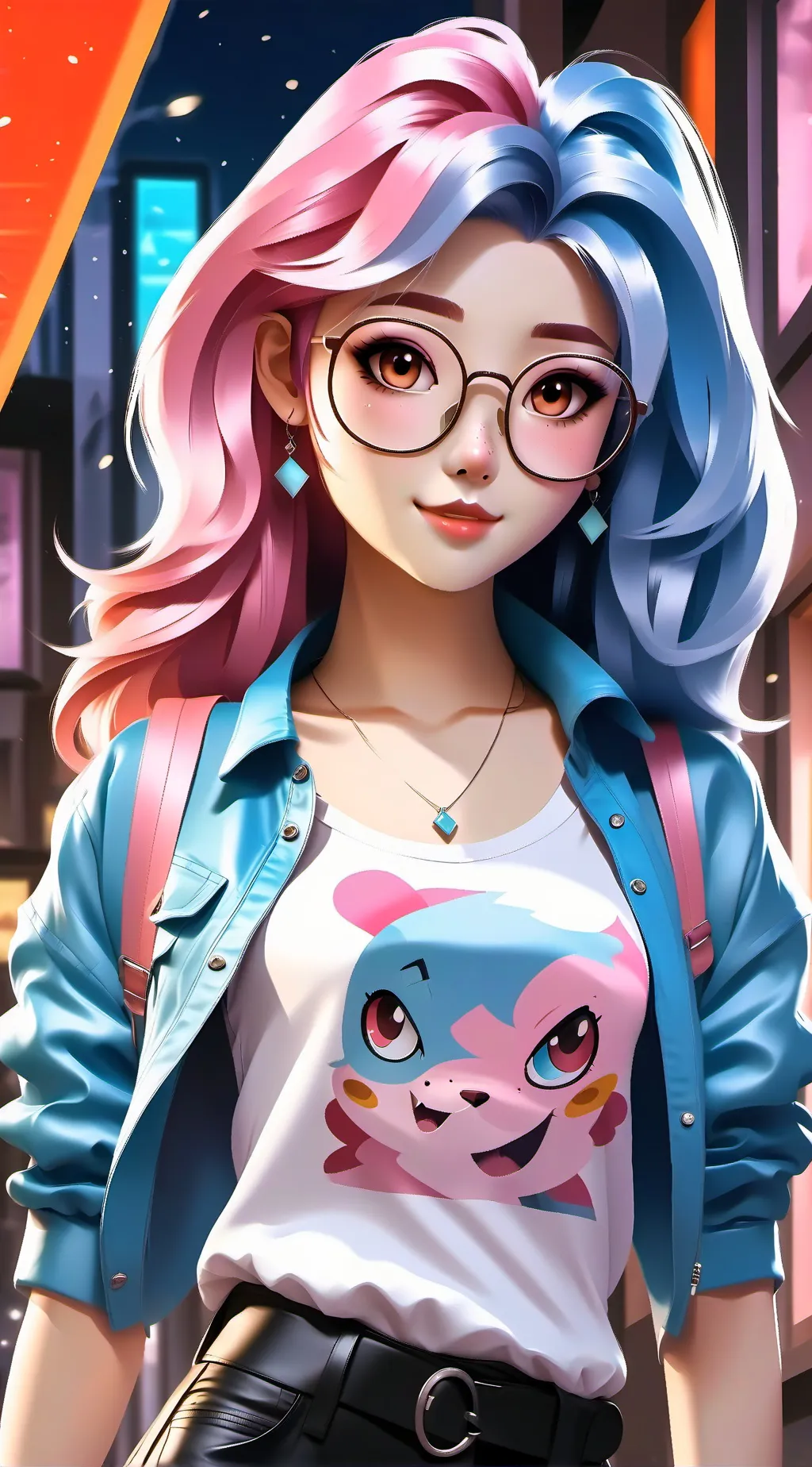 ai character: Amanda  background