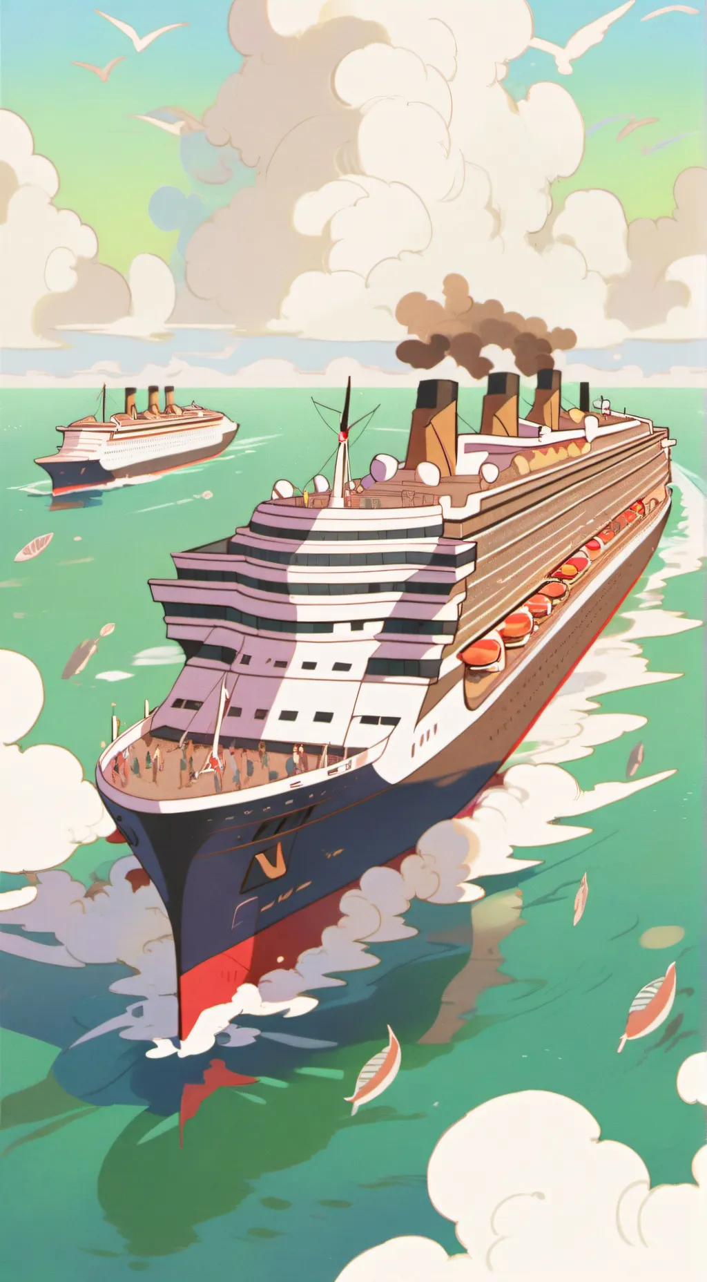 ai character: Orange Star Line background