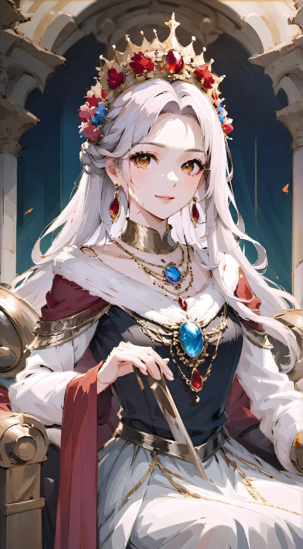 ai character: Princess rose background