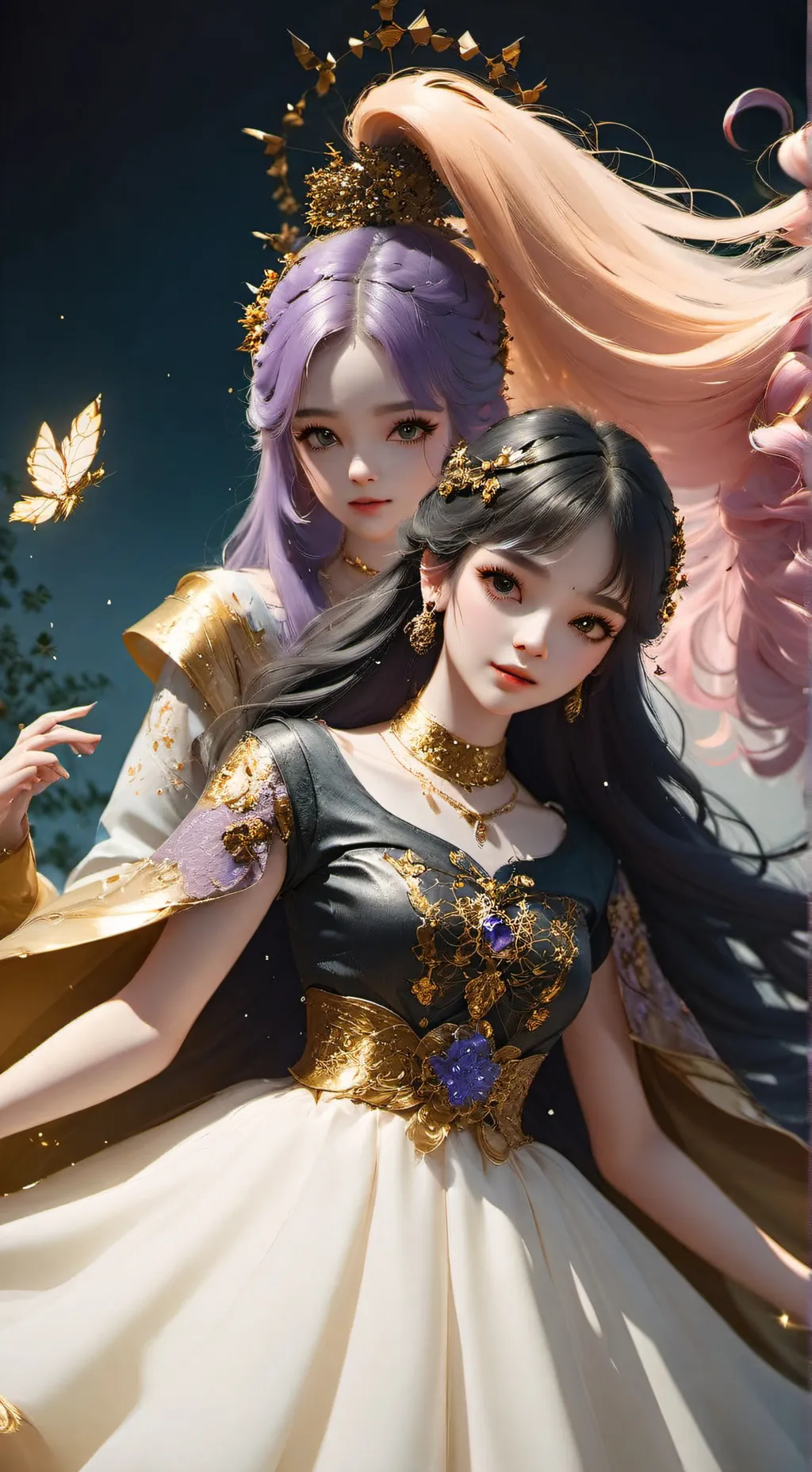 ai character: kpop demon haunter background