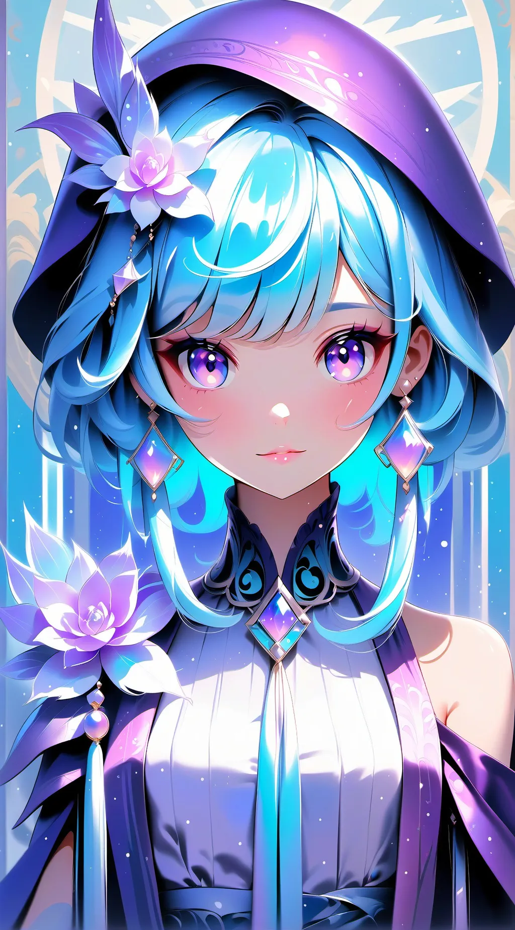 ai character: pregnant potion background