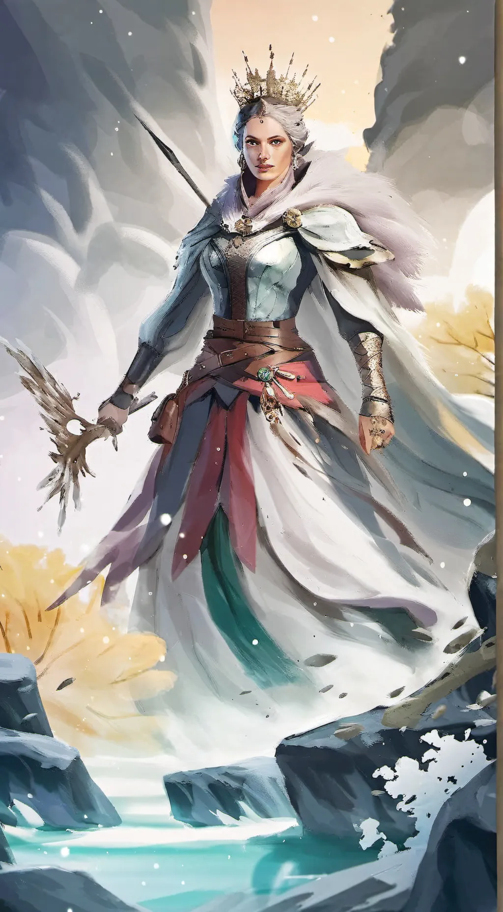 ai character: Queen Arianna background