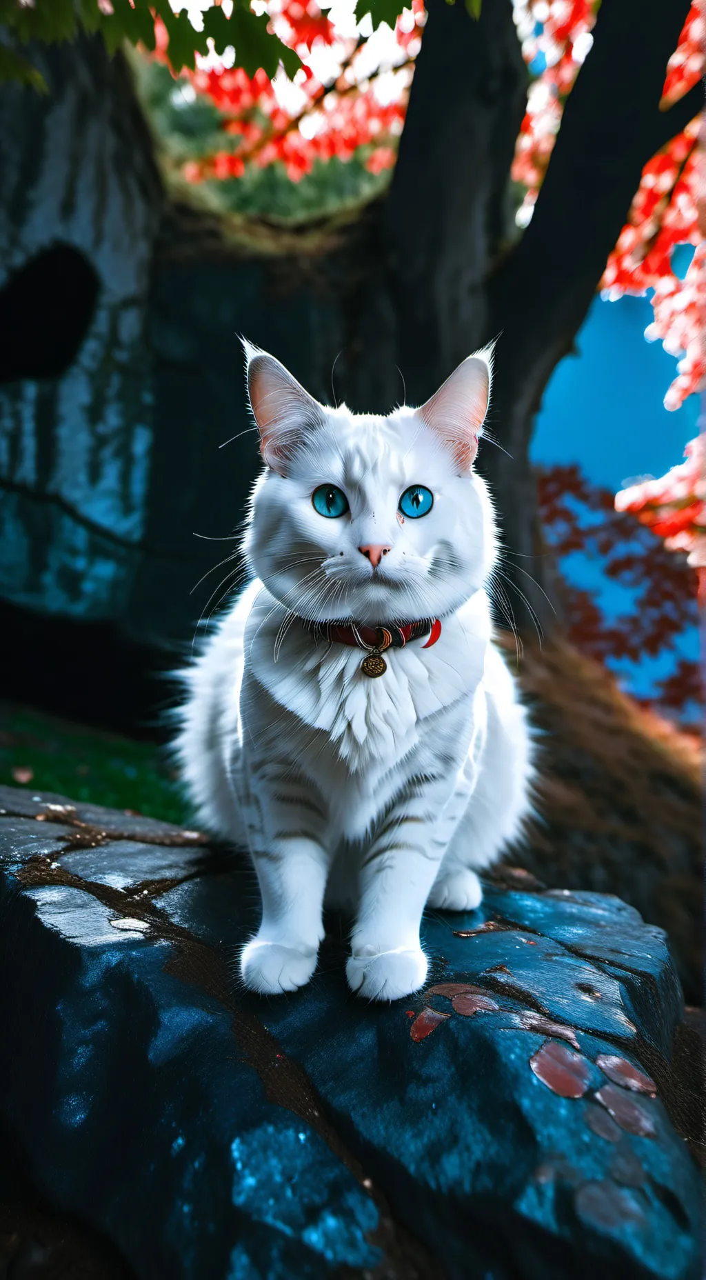 ai character: misty background