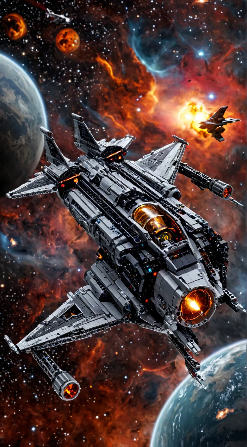 ai character: Klingon D-7 background