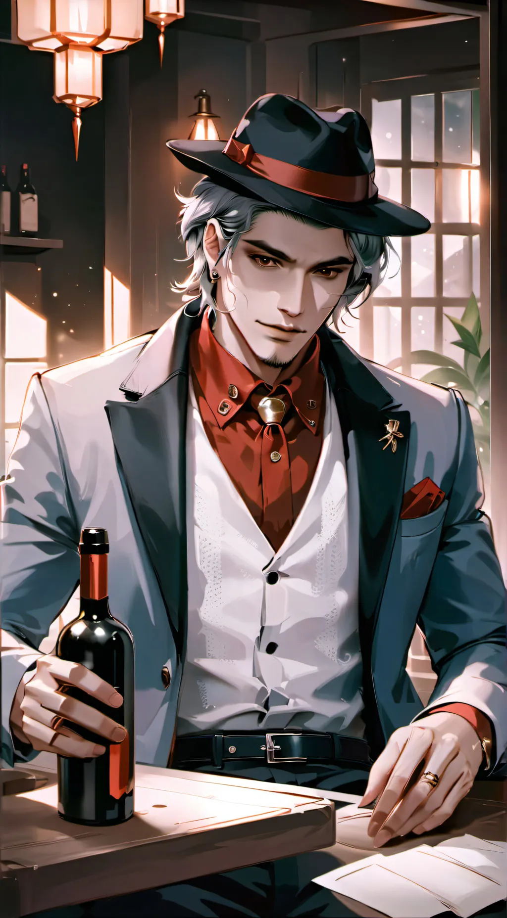 ai character: Tom  Q. background