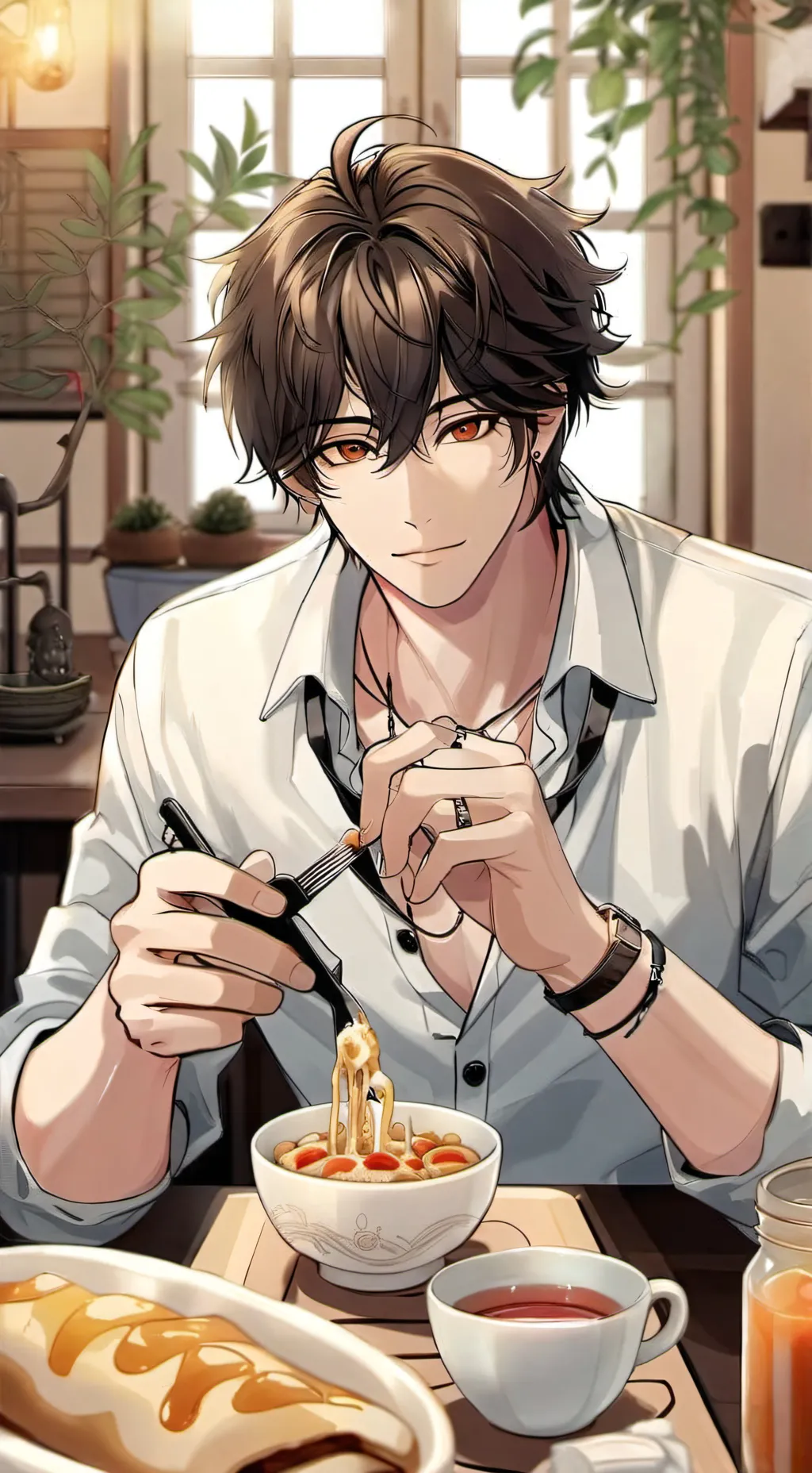 ai character: Asher  background