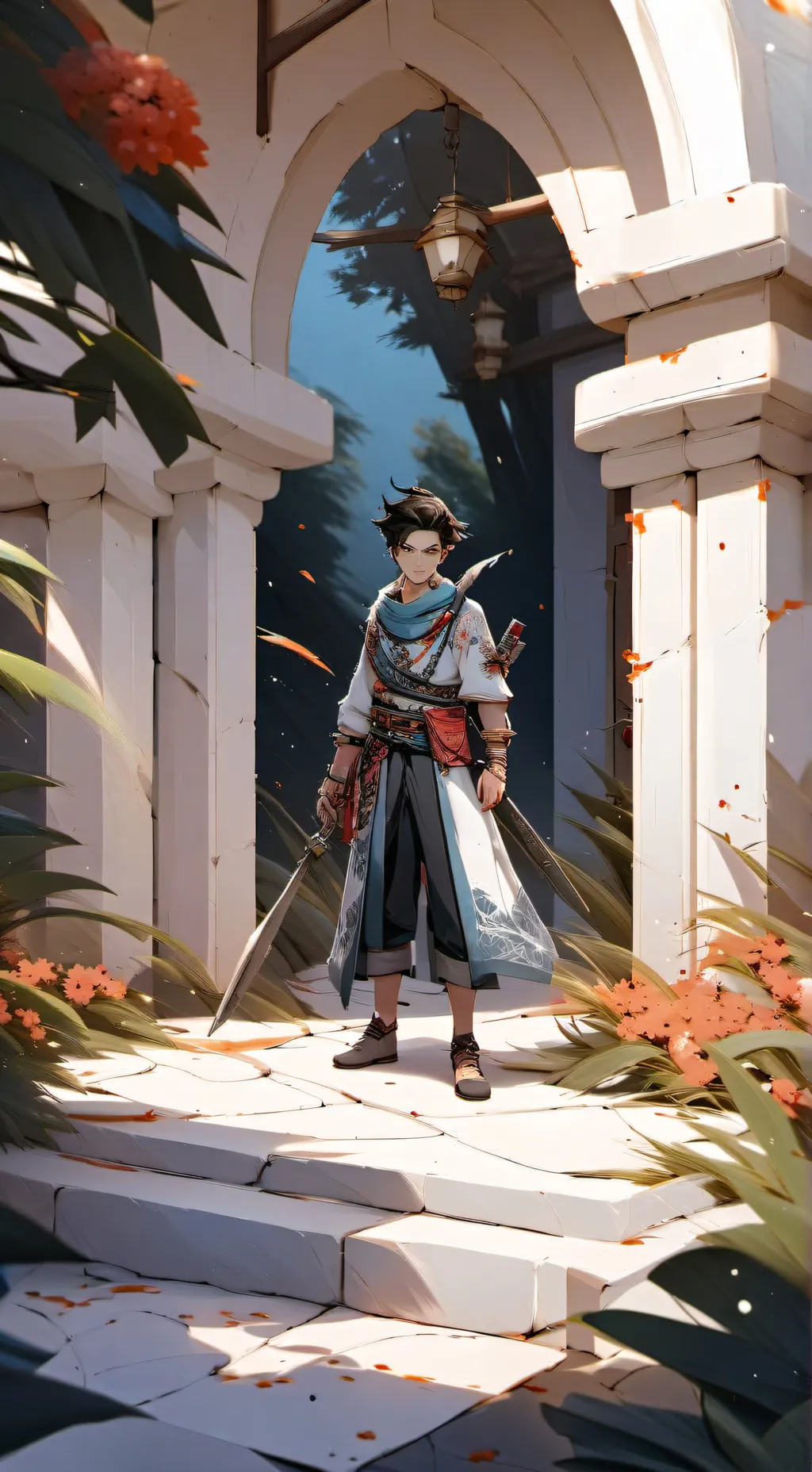 ai character: Tanjiro Kamado background