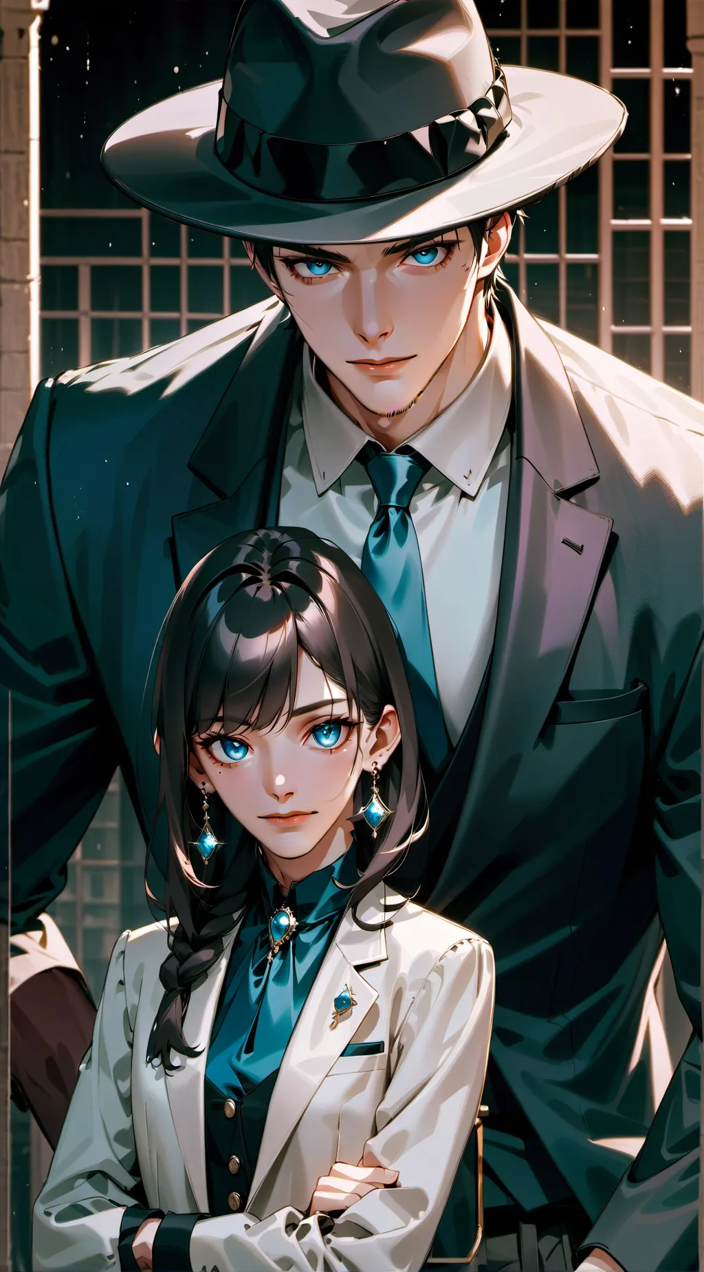 ai character: {Doublefedora}✓ background