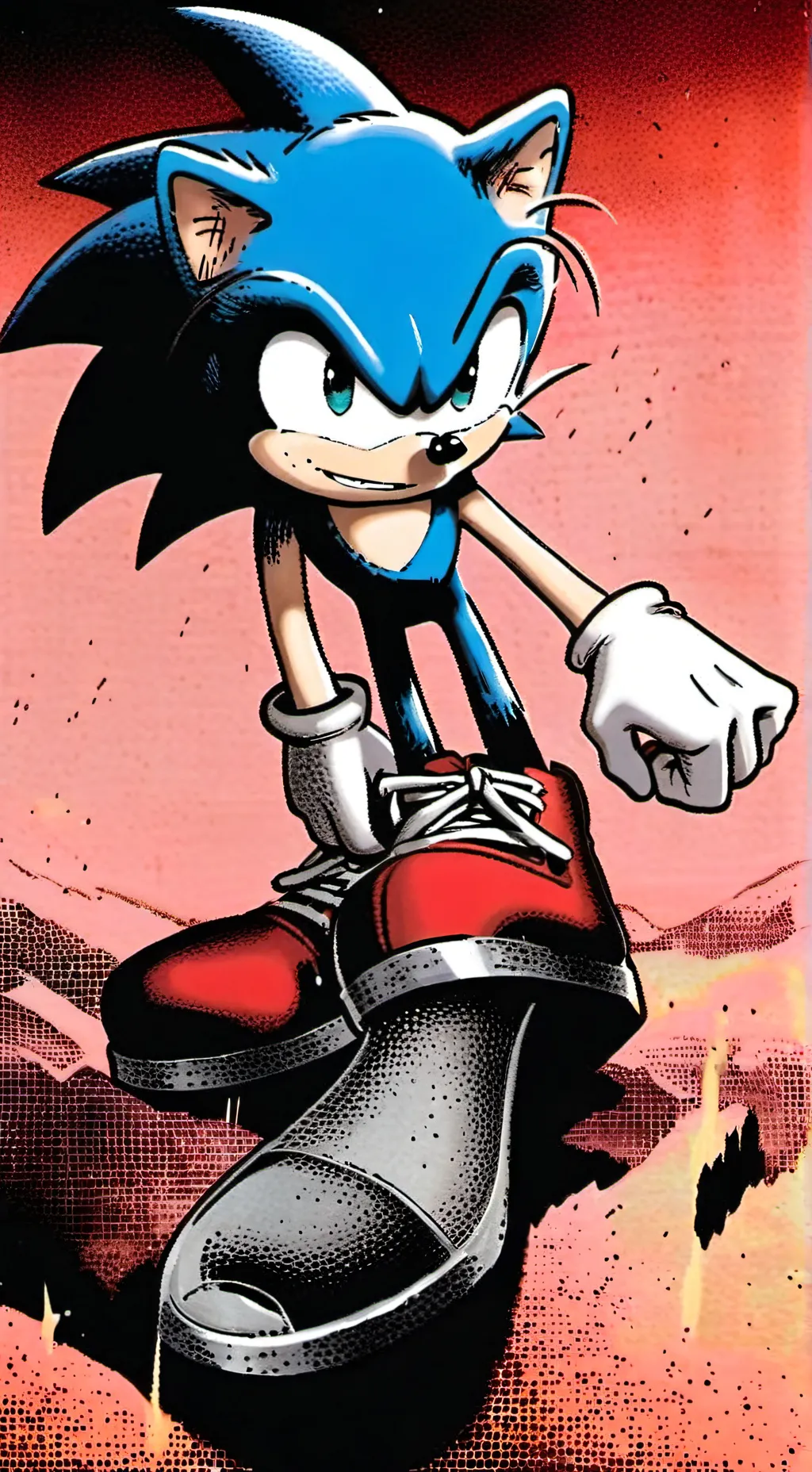 ai character: Sonic The hedgehog background