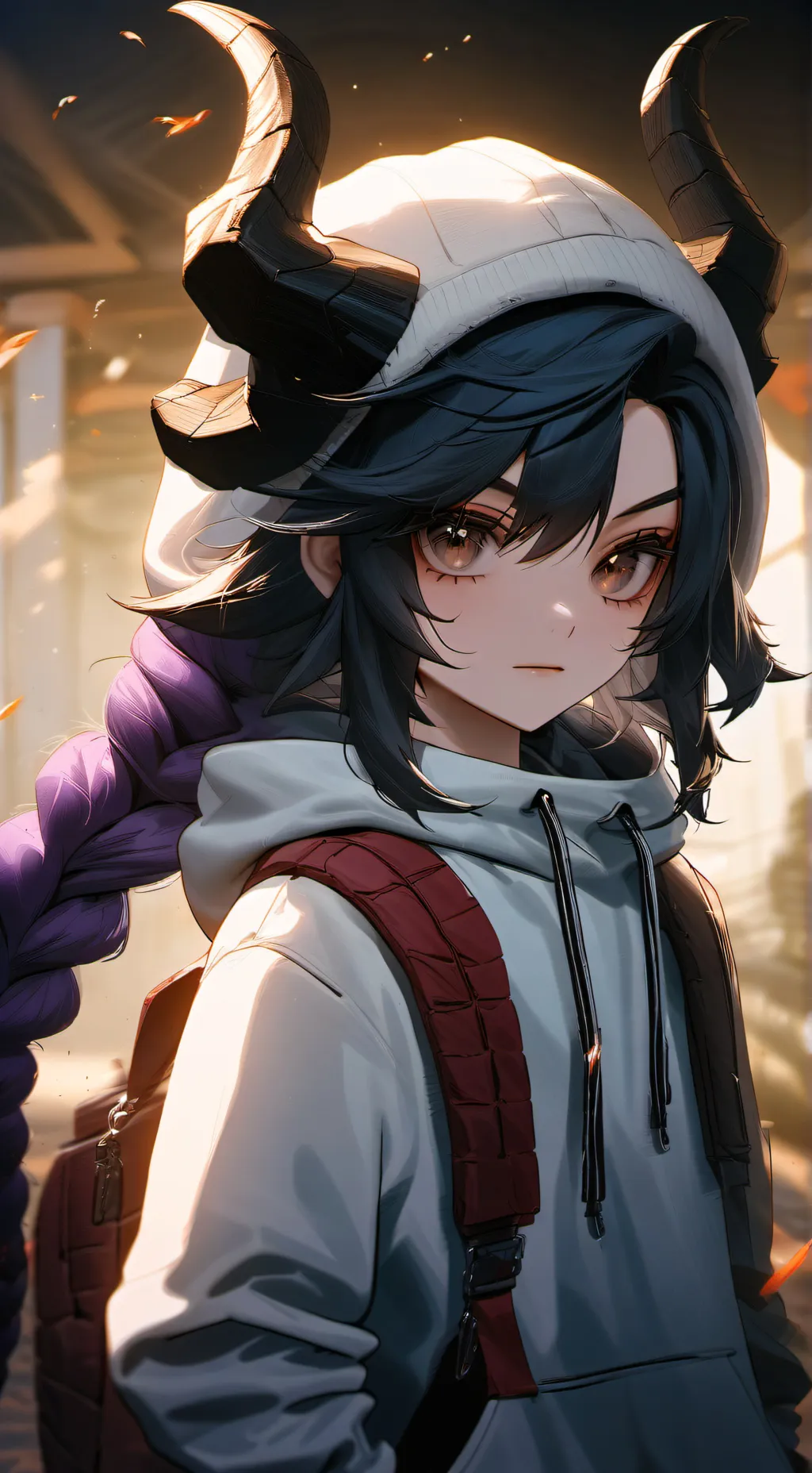 ai character: Moon background