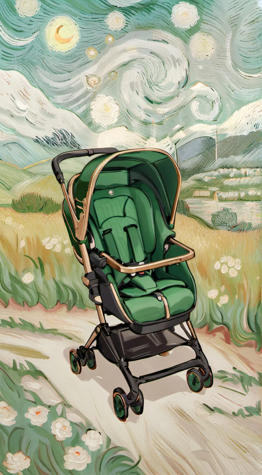 ai character: Car seat  background